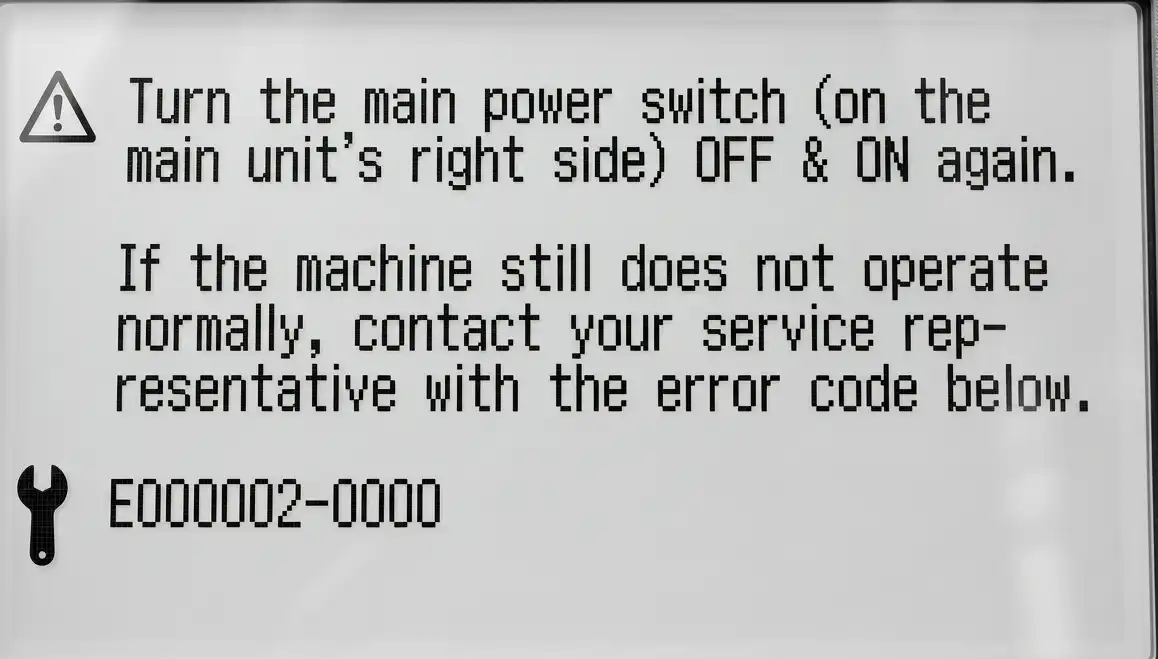 Error E002